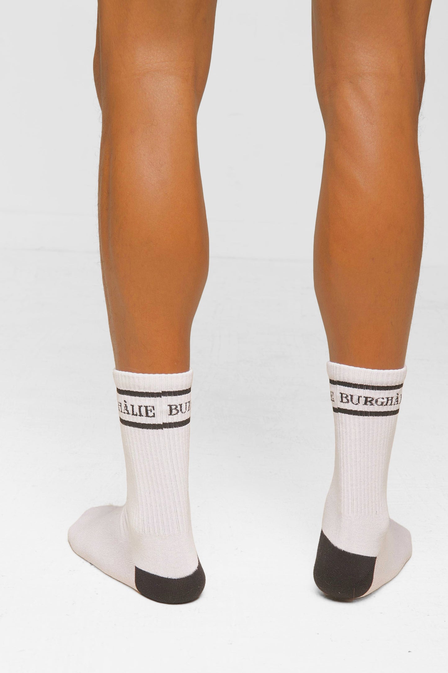 White Cotton Crew Socks