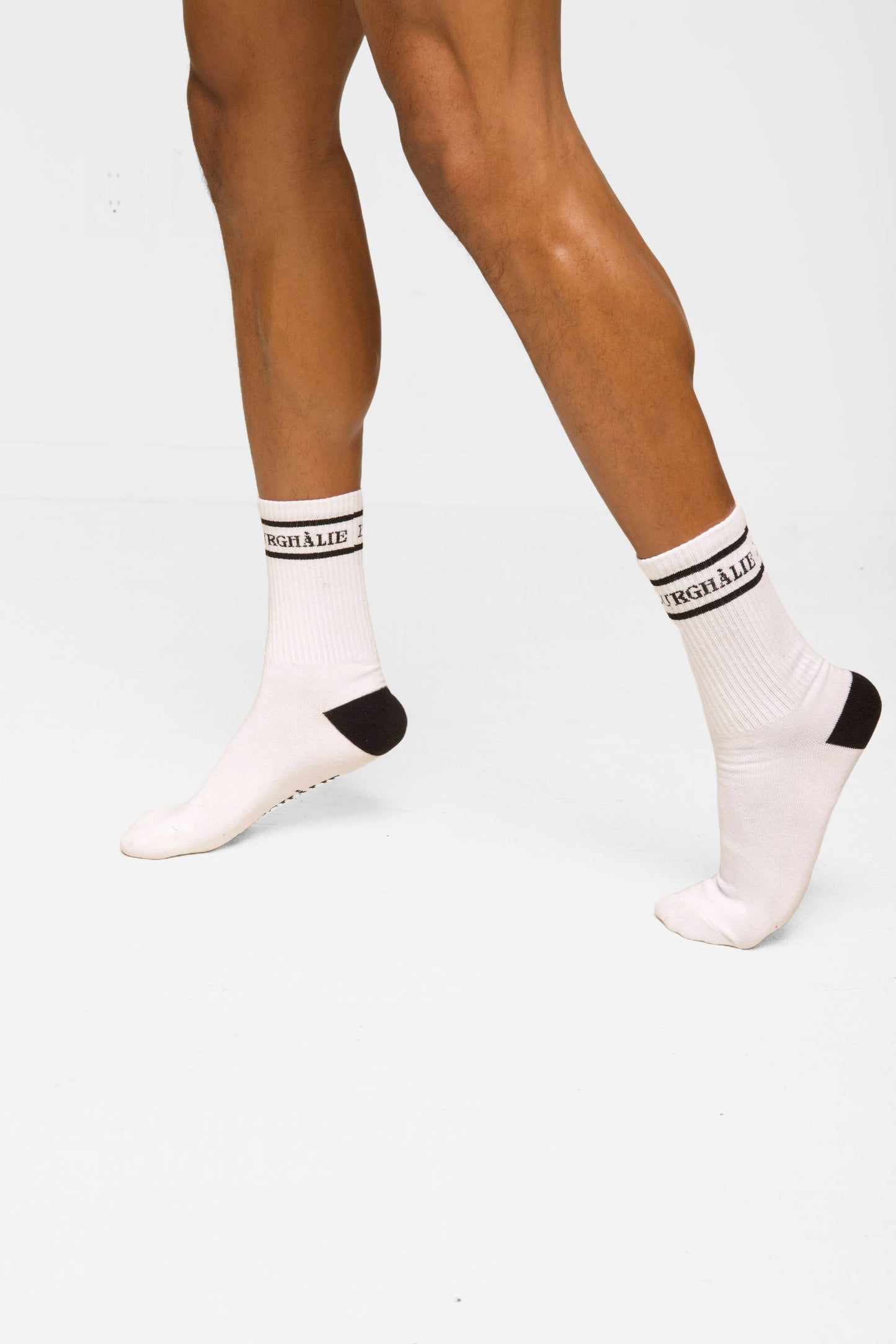 White Cotton Crew Socks